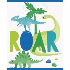 8 Dinosaurier Süßigkeitentüten - Blue & Green Dinosaur
