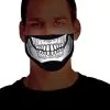 Leuchtende Skelett Halbmaske Für Erwachsene