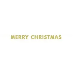 Merry Christmas Girlande Gold - Basic Christmas