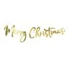 Merry Xmas Hänge-Deko Gold