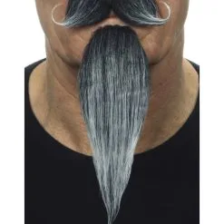 Musketier Schnurr- Und Kinnbart Grau Für Herren