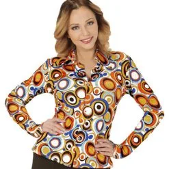 Retro-Hemd Blasen Der 70er Jahre Für Frauen