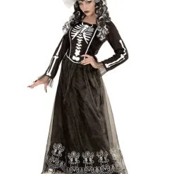 Skelett Dame Kostüm Für Damen