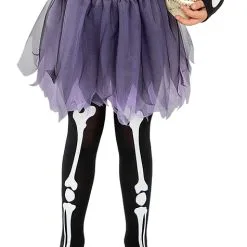 Skelett Strumpfhose Für Mädchen